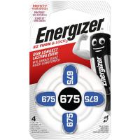 Pila para audífono, zinc air 675 ENERGIZER, pack 4 uds