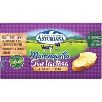 Mantequilla sin lactosa ASTURIANA, pastilla 250 g