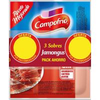 Salchichas de jamón JAMONGUS CAMPOFRIO, pack 3x170 g