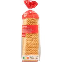 Pan de molde rebanada gruesa EROSKI, paquete 820 g