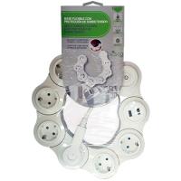 Regleta flexible blanca con interruptor, 6 tomas y 2 USB, 1,5 m OSCA CONNECT, 1 ud