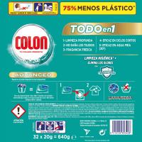 Detergente gel en cápsulas nenuco COLON, bolsa 32 dosis