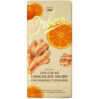 Chocolate con naranja-jengibre ORBEA, tableta 125 g