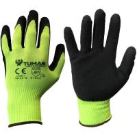 Latexez estalitako poliester eskularrua, 10. neurria, 1 pare