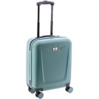 Trolley cabina turquesa ABS, 4 ruedas, cierre combinación JOHN TRAVEL, 40x55x20 cm