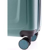 Trolley cabina turquesa ABS, 4 ruedas, cierre combinación JOHN TRAVEL, 40x55x20 cm