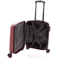 Trolley cabina grana ABS, 4 ruedas, cierre combinación JOHN TRAVEL, 40x55x20 cm