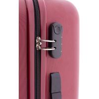 Trolley mediano grana ABS, 4 ruedas, cierre combinación JOHN TRAVEL, 44x66x26 cm