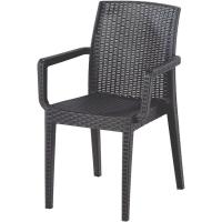 Sillón simil ratán antracita Sillón simil ratán antracita