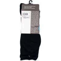 Calcetín hombre, de vestir básico, color negro, talla 39/42 DIM, 3 pares