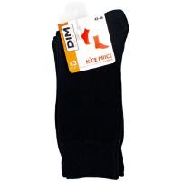 Calcetín hombre, de vestir básico, color negro, talla 43/46  DIM, 3 pares