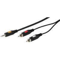 Cable Jack 3,5 mm macho a 2 RCA macho 46031 VIVANCO, 2,5 metros