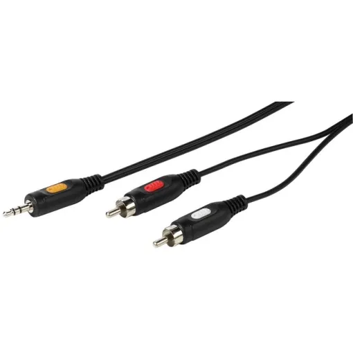 Cable Jack 3,5 mm macho a 2 RCA macho 46031 VIVANCO, 2,5 metros