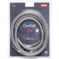 Flexo para baño de metal doble confort (2m) TATAY, 2,3x2,3x200cm