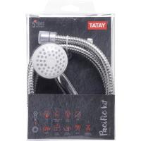 Kit mango 1 función Pacific + flexo 1,7m ABS cromado TATAY