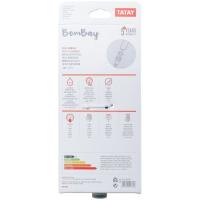 Mango de ducha Bombay 3 funciones ABS blanco TATAY, diámetro 10cm