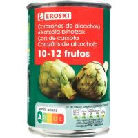 Corazón alcachofa al natural 10/12 frutos EROSKI, lata 240 g Corazón alcachofa al natural 10/12 frutos EROSKI, lata 240 g