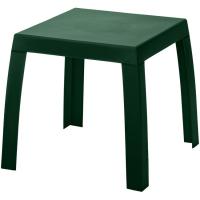 Mesa baja Maya verde oscura de resina Mesa baja Maya verde oscura de resina