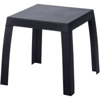 Mesa baja Maya antracita de resina Mesa baja Maya antracita de resina