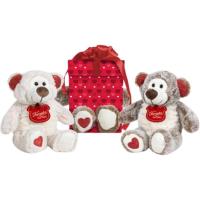 FAMOSA Softies Happy Valentine peluxezko hartza, 32 cm, adin gomendatua: +0 hilabete