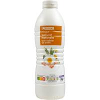 Yogur líquido azúcar de caña EROSKI, botella 1 kg