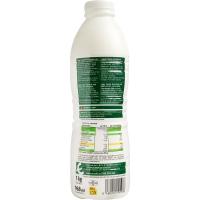 Yogur líquido 00% sabor piña EROSKI, botella 1 kg