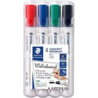 Rotuladores para pizarra blanca, recargables, 4 colores STAEDTLER, Pack 4uds