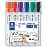 Rotuladores para pizarra blanca, recargables, 6 colores STAEDTLER, Pack 6uds
