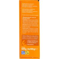 Bolsita 100% multifrutas EROSKI, pack 4x100 g