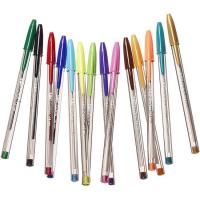 Bolígrafo punta ancha 1,6 mm, colores surtidos Cristal Multicolour BIC, Pack 15uds