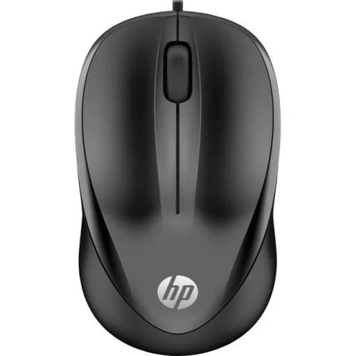 Ratón óptico con cable negro, 4QM14AA 1000 HP