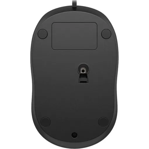 Ratón óptico con cable negro, 4QM14AA 1000 HP