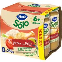 Tarrito de arroz con pollo HERO, pack 4x235 g Tarrito de arroz con pollo HERO, pack 4x235 g