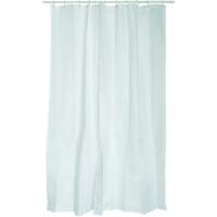 Cortina para baño poliester blanca, incluye anillas, COTEXSA, 180X200cm
