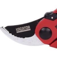 Tijera de poda bypass de acero carbono KREATOR, 1 ud