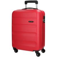 Trolley cabina Flex rojo, ABS, 4 ruedas, cierre combinación ROLL ROAD, 40x55x20cm