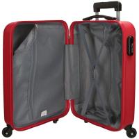 Trolley cabina Flex rojo, ABS, 4 ruedas, cierre combinación ROLL ROAD, 40x55x20cm