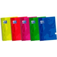 Cuaderno de espiral 4º, cuadrícula 4x4, tapa plastico ¿Cuál te llegará? 400044180 OXFORD, 80 hojas