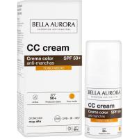 CC cream SPF50+ tono medio BELLA AURORA, dosificador 30 ml CC cream SPF50+ tono medio BELLA AURORA, dosificador 30 ml