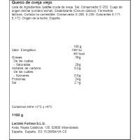 Queso curado oveja mini FLOR DE ESGUEVA, pieza aprox. 1.1 kg