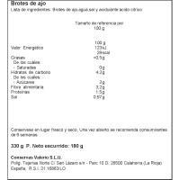 Brotes de ajo LEYENDA, frasco 180 g