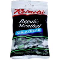 Caramelo de regalíz con menthol sin azúcar REINETA, bolsa 110 g