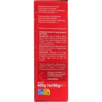 Bolsitas 100% fresa-plátano sin azúcar EROSKI, pack 4x100 g