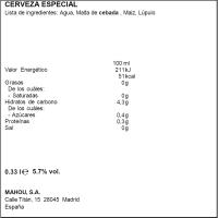 SAN MIGUEL MAGNA garagardoa, lata 33 cl