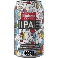 MAHOU 5 ESTRELLAS IPA garagardoa, lata 33 cl