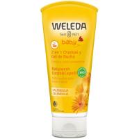 Champú&gel de ducha de caléndula bebé WELEDA, tubo 200 ml