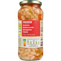 Alubias con verduras EROSKI, frasco 400 g Alubias con verduras EROSKI, frasco 400 g