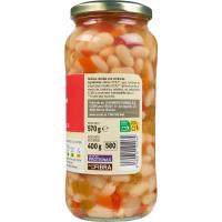 Alubias con verduras EROSKI, frasco 400 g