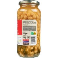 Garbanzos con espinacas EROSKI, frasco 370 g