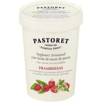 Yogur artesano sabor frambuesas PASTORET, tarrina 500 g Yogur artesano sabor frambuesas PASTORET, tarrina 500 g